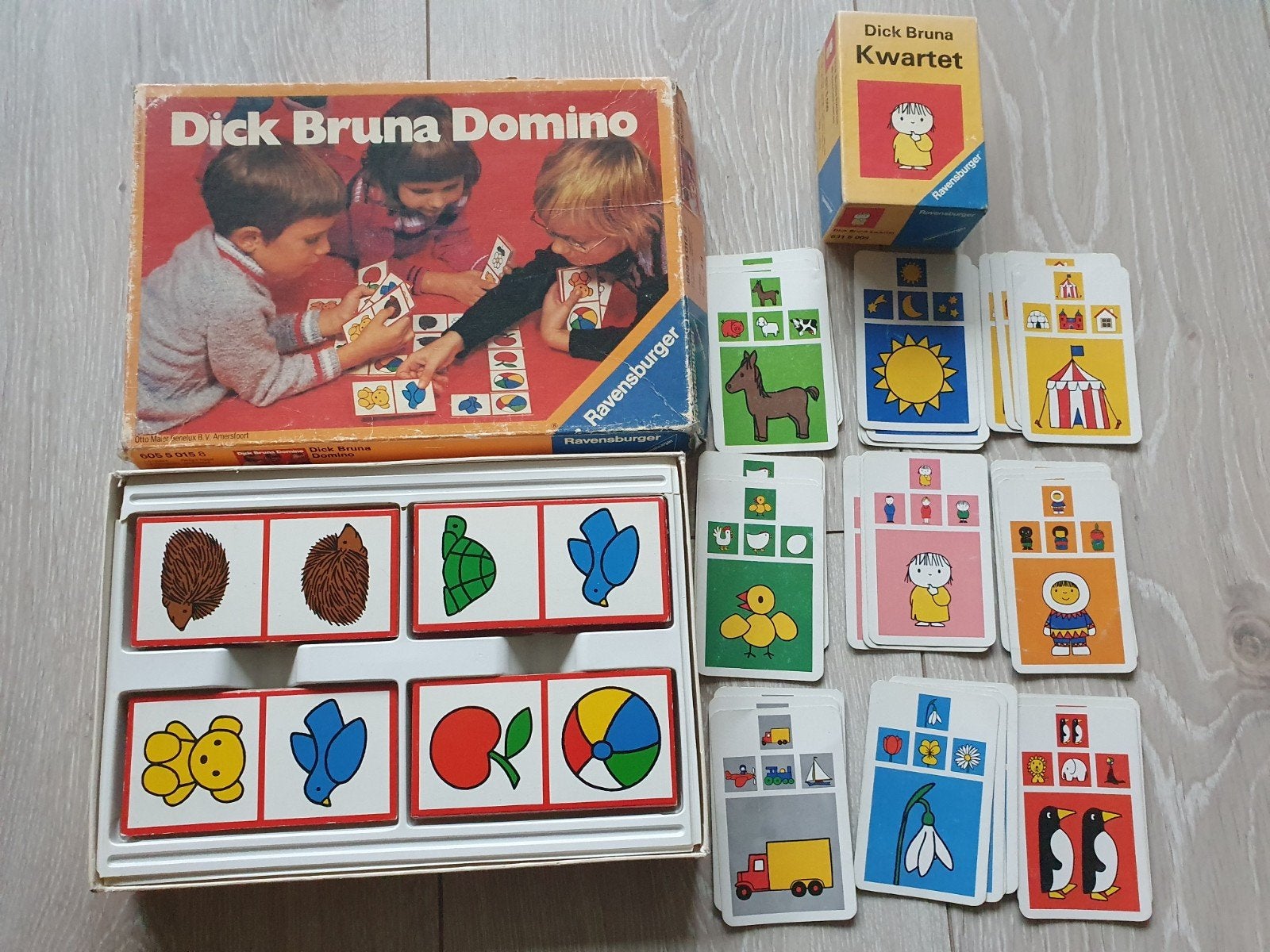 Domino  en Kwartet  Dick Bruna, Een of twee spelers, Ophalen of Verzenden, Gebruikt