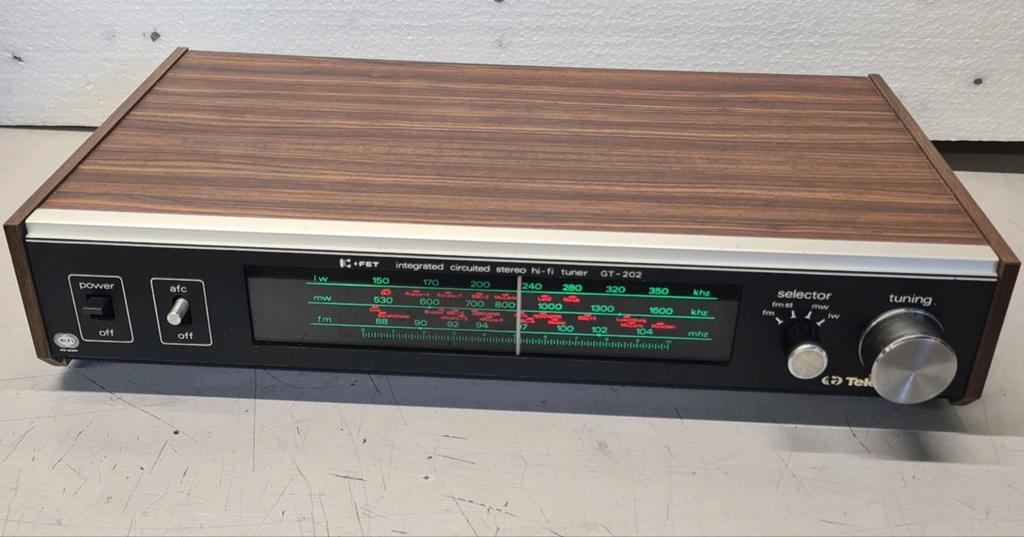 Teleton hifi tuner gr-202 vintage 1975 i.z.g.s., Ophalen of Verzenden