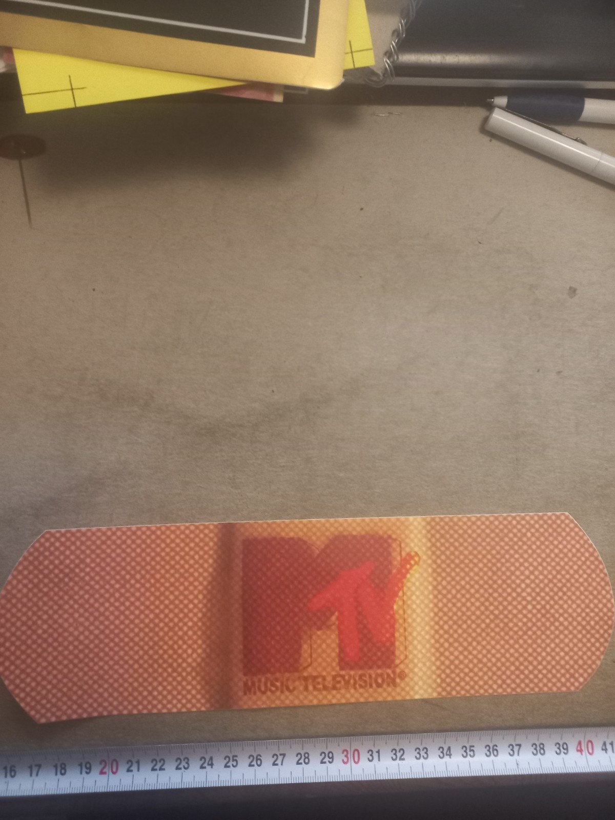 Unieke MTV Music Television Pleister Sticker, Ophalen of Verzenden, Zo goed als nieuw, Overige typen