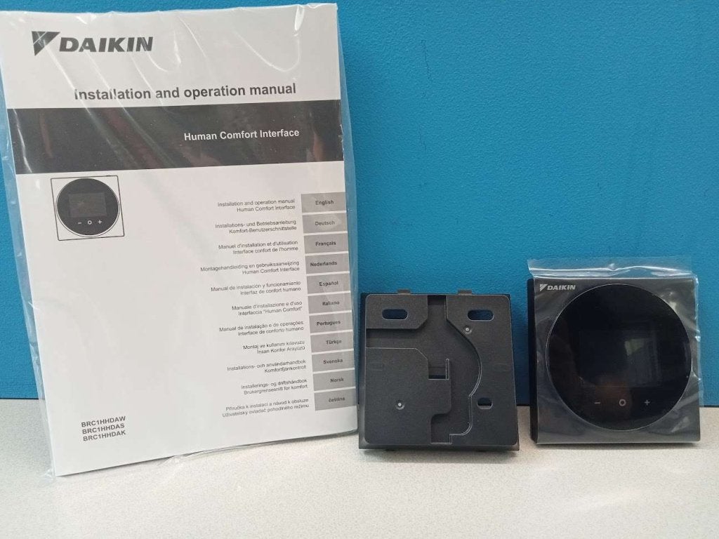 Bedrade bediening Daikin Europe type: BRC1HHADAKA zwart, Niet ingevuld, Cv-ketel of Combi-ketel, Niet ingevuld, Nieuw