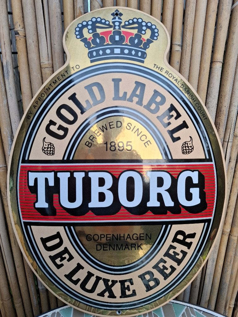 Emaillebord Tuborg bier, Verzamelen, Ophalen of Verzenden, Nieuw, Reclamebord, Plaat of Schild, Overige merken