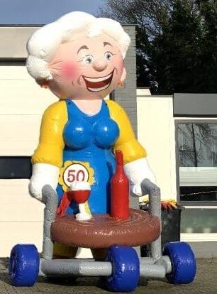 Sarah met Rollator 4 meter hoog Nieuw!, Ophalen, Zo goed als nieuw, Abraham of Sarah