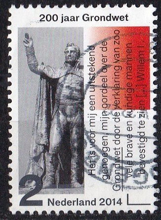 200 jaar Koninkrijk – Koning Willem-Alex.-gebruikt–NVPH 3172, Postzegels en Munten, Postzegels | Nederland, Verzenden, Na 1940
