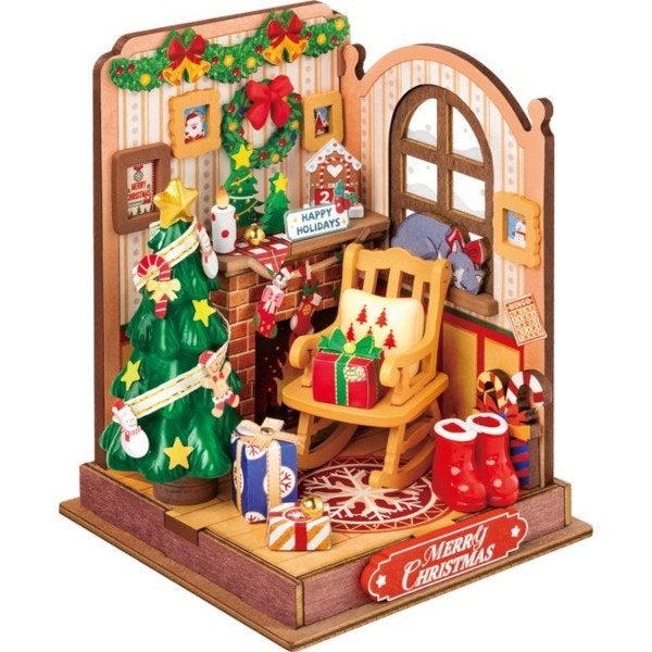 Robotime Christmas Fireplace DS041 Bouwpakket Nieuw, Hobby en Vrije tijd, Knutselen, ROKR, Nieuw, Meerkleurig, Robotime