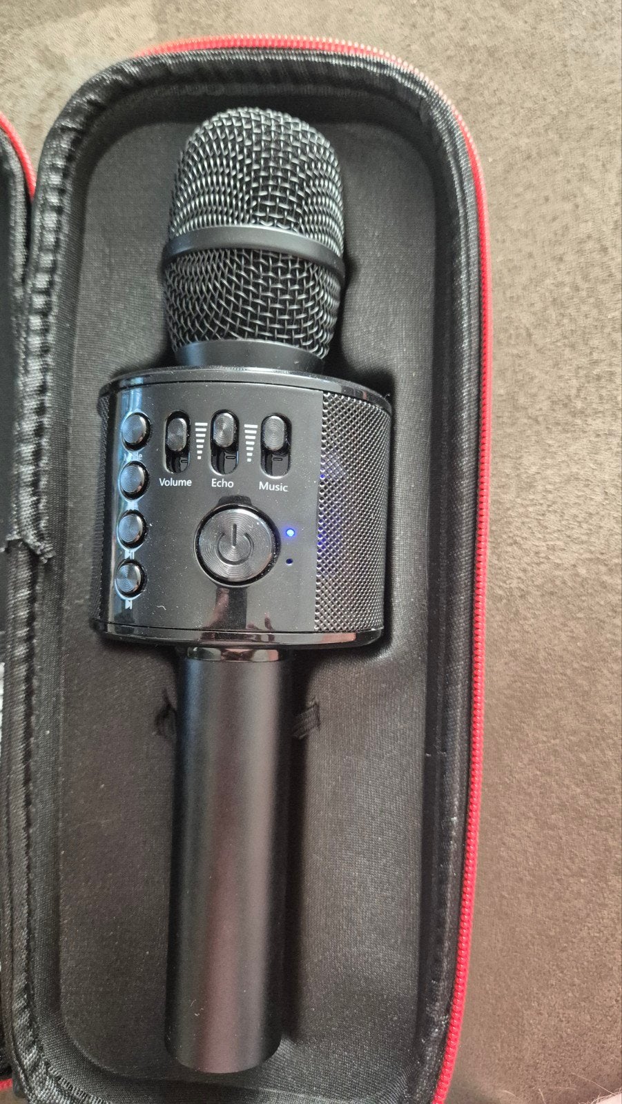 Imoshion Karaoke Microfoon met Bluetooth en Hoes, Audio, Tv en Foto, Karaoke-apparatuur, Ophalen of Verzenden, Zo goed als nieuw