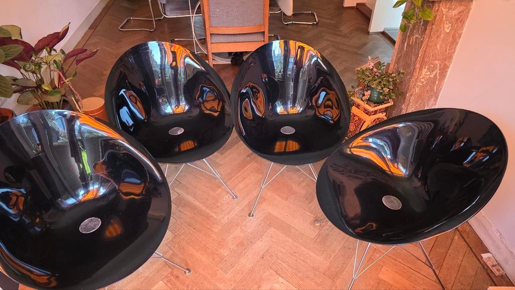 Kartell eros zwart, Huis en Inrichting, Ophalen, Gebruikt, Zwart