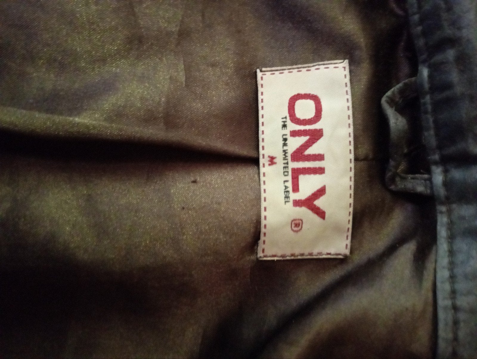 Mooie korte leren dames jas - Only - Maat M, Maat 38/40 (M), Only, Bruin, Ophalen of Verzenden