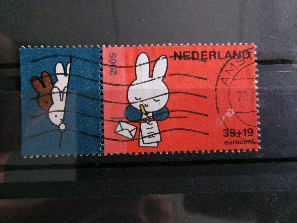 2005 - kinderzegel d met tab (23e), Verzenden, Gestempeld
