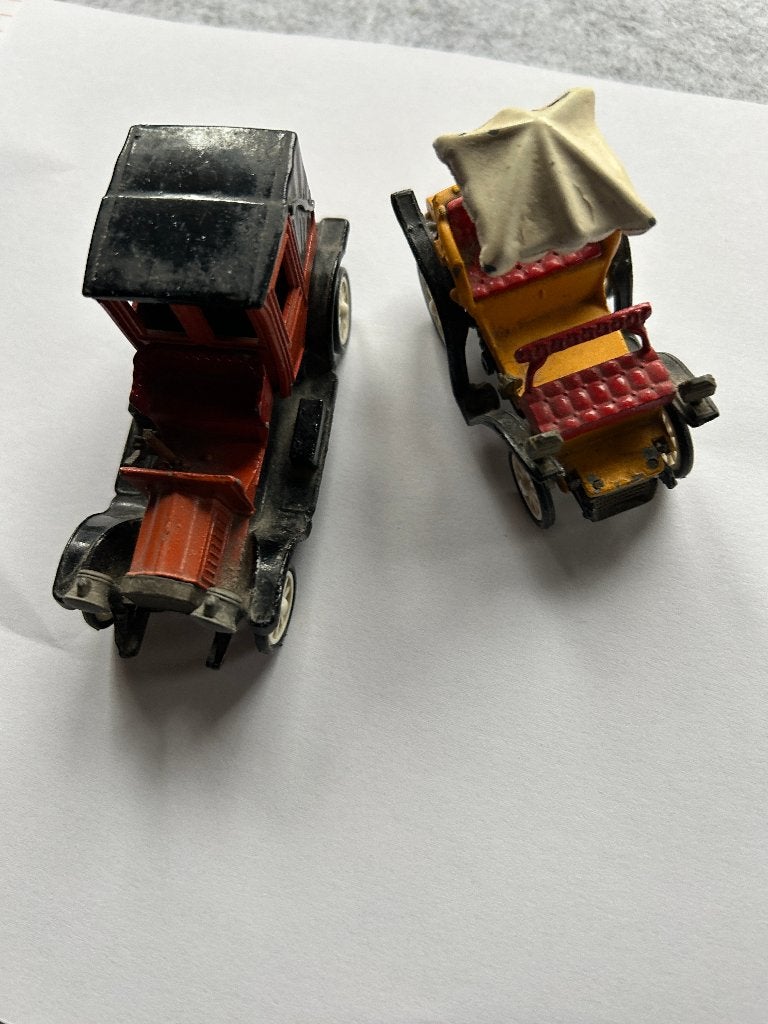 2 Rami JNK miniatuur oldtimers,Packard en Rocket Schneider, Overige merken, Gebruikt, Auto, Groter dan 1:32