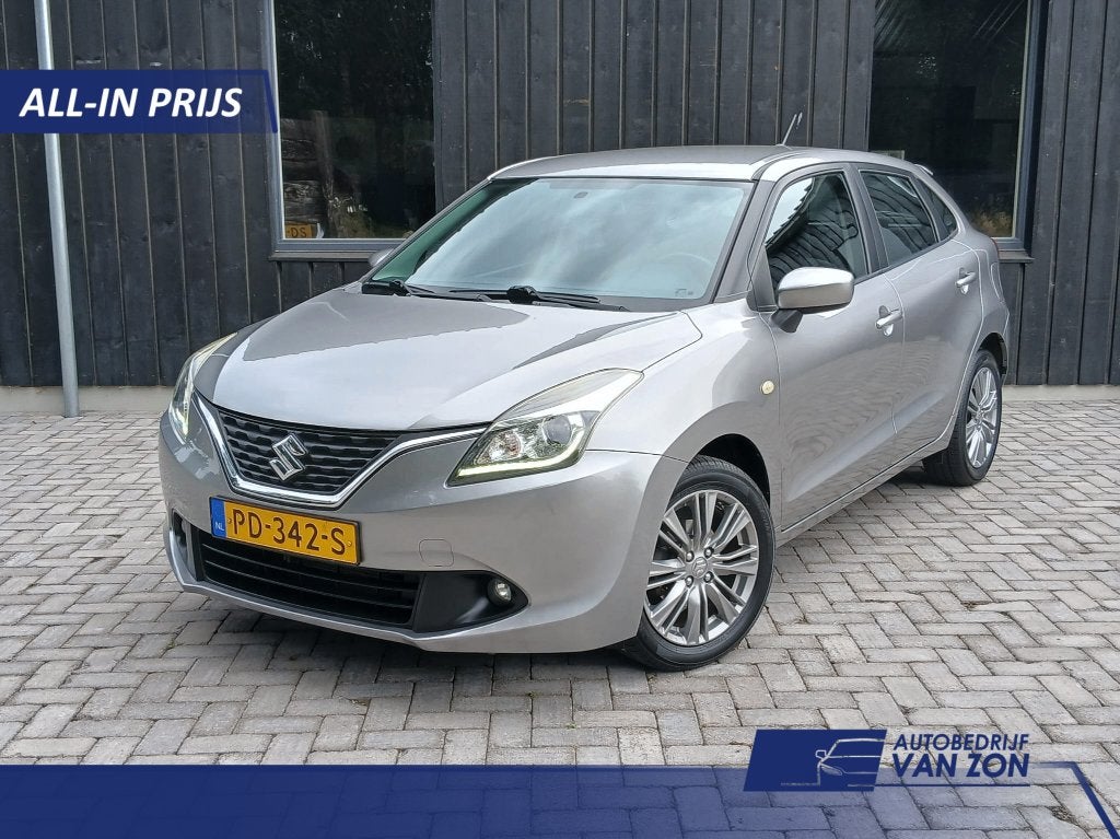 Suzuki Baleno 1.2 Exclusive Navi Touch Two-tone NAP NL-auto, Auto's, Suzuki, Voorwielaandrijving, Stof, 4 cilinders, Origineel Nederlands
