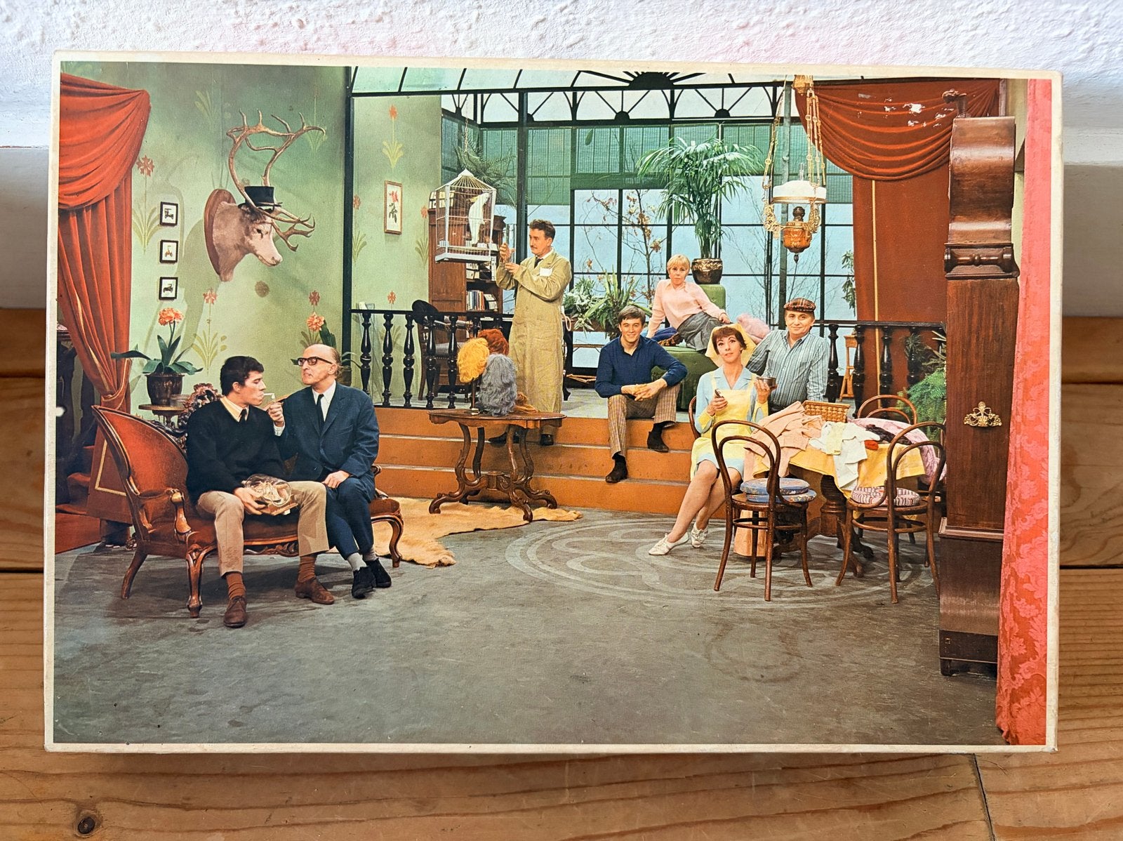 Vintage Facet Legpuzzel - Gezellige Kamer Scène, Verzamelen, Ophalen of Verzenden, Gebruikt, Overige typen