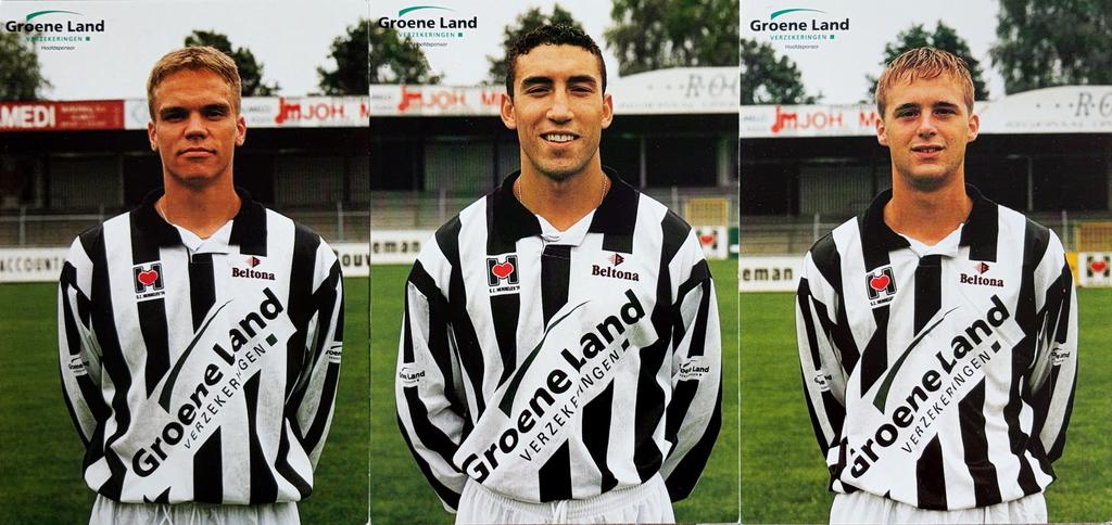 3 Spelerskaarten Heracles Almelo - seizoen 1996/1997, Verzenden, Zo goed als nieuw, Ajax, Spelerskaart
