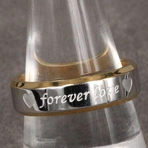 Forever Love Ringen. Vriendschapsringen 💞 💞💞, 19 tot 20, Nieuw, Dame of Heer, Zilver