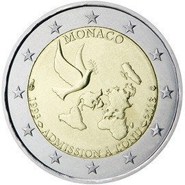 Monaco 2 euro "20 Jaar Lidmaatschap EU" 2013 UNC, Postzegels en Munten, Munten | Europa | Euromunten, Verzenden, Monaco, 2 euro