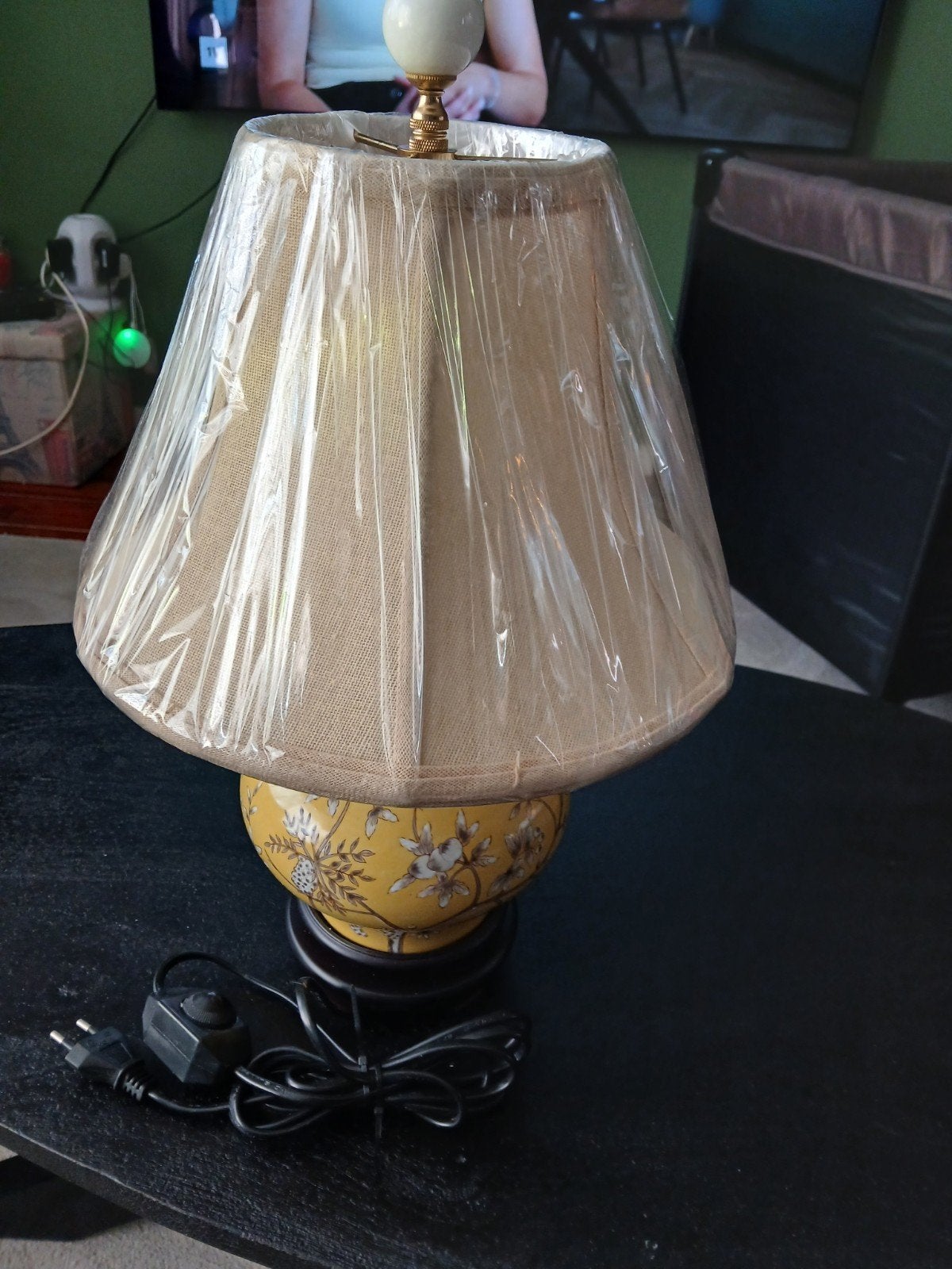 Chinese porselein lamp, Ophalen