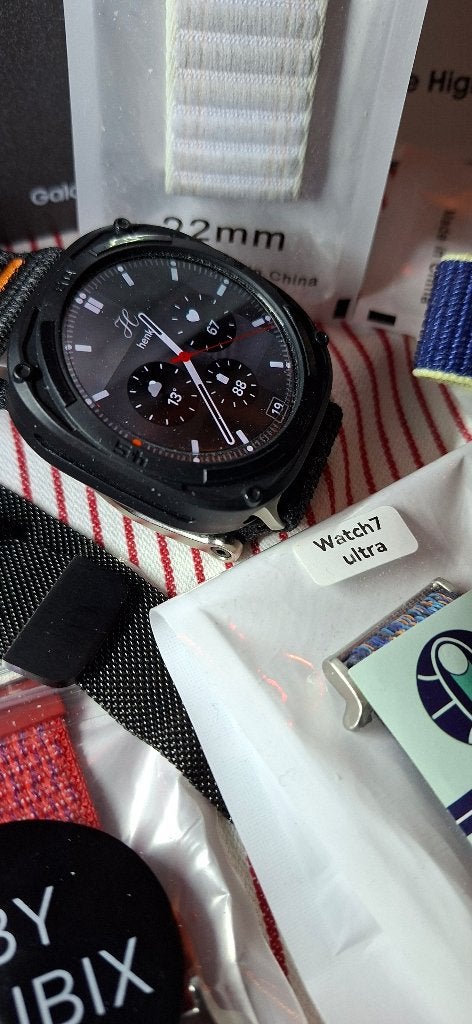 Samsung Galaxy Watch Ultra 2 Titanium Zilver 47mm, Hartslag, Samsung ⌚️, Ophalen of Verzenden, Zo goed als nieuw