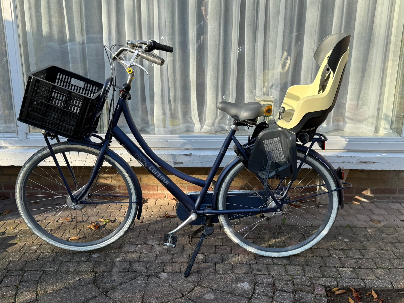 Cortina U4 Transport Family met zitje, Fietsen en Brommers, Fietsen | Dames | Moederfietsen, 56 cm of meer, Zo goed als nieuw