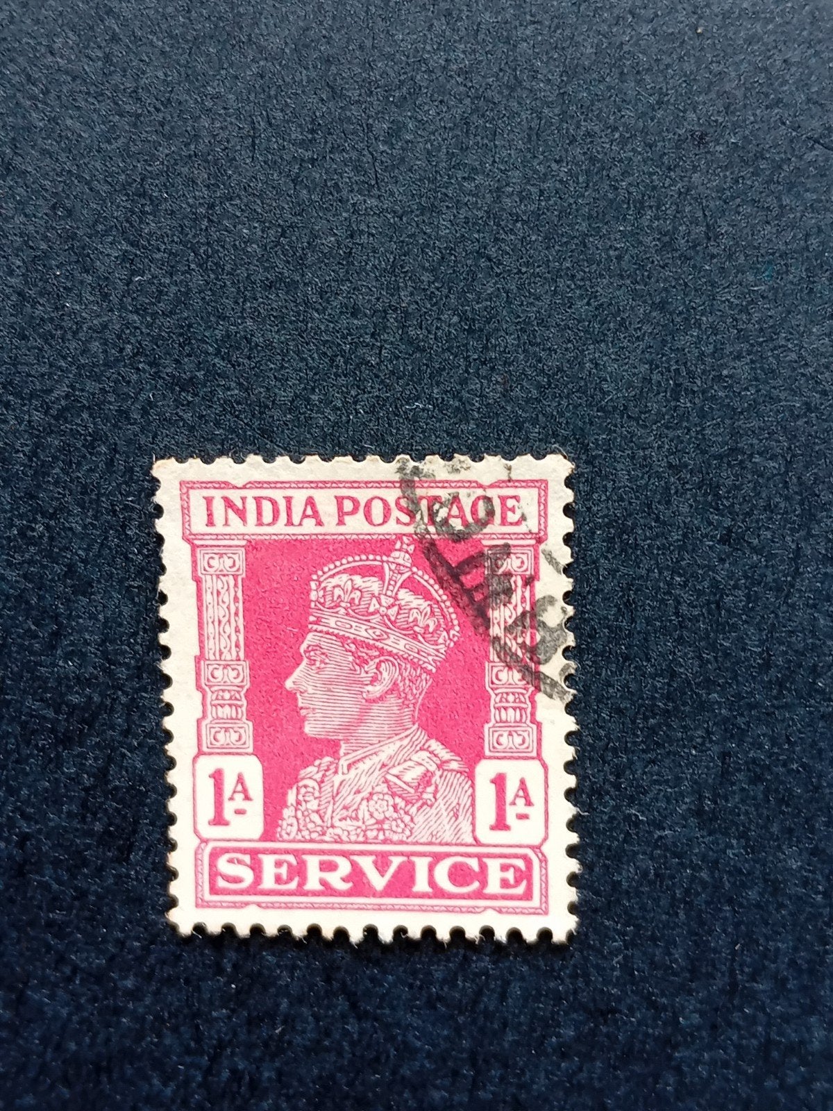 India Postzegel George V 'SERVICE' 1A Gestempeld, Ophalen of Verzenden, T/m 1940, Gestempeld