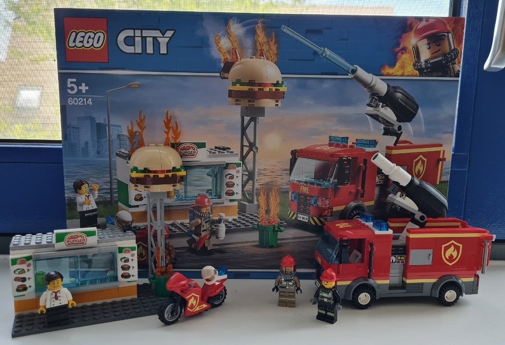 60214 LEGO City  Brand hamburgerrestaurant, Kinderen en Baby's, Speelgoed | Duplo en Lego, Compleet, City, Lego, Ophalen of Verzenden