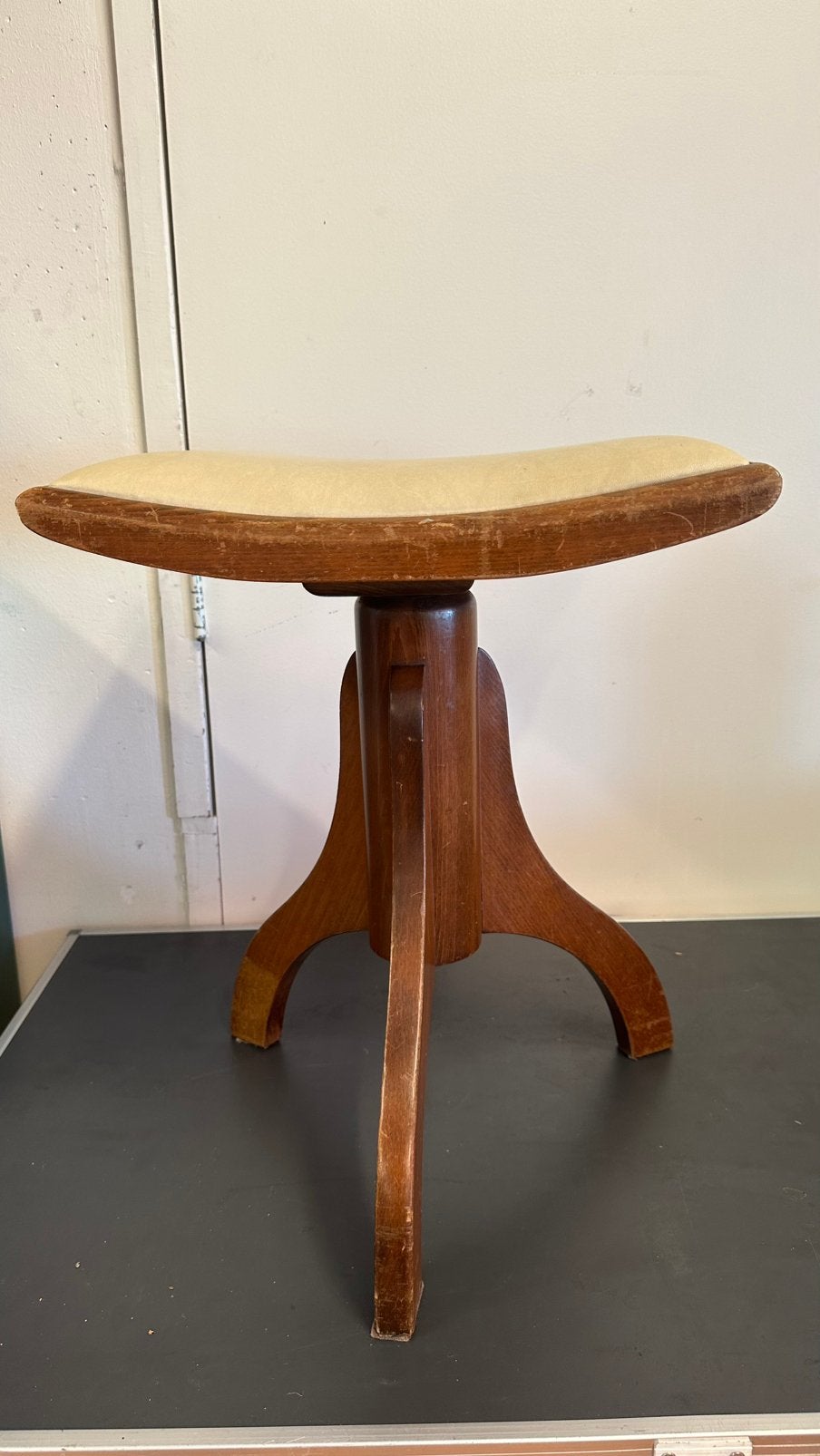 Vintage houten pianokruk / schroefkruk Reiner Modell (50/60, In hoogte verstelbaar, Ophalen of Verzenden, Reiner straat, Reiner