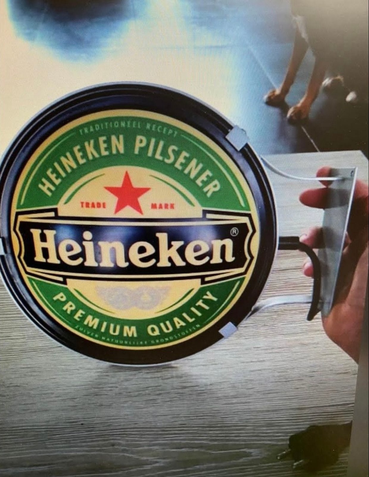 Antieke Heineken Lichtbak - Vintage Reclame, Ophalen of Verzenden