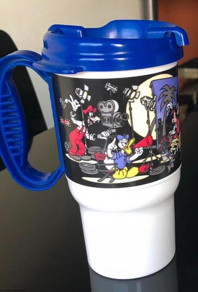 Vintage Walt Disney World All-Star Thermosbeker, Verzamelen, Disney, Ophalen of Verzenden, Mickey Mouse, Gebruikt, Servies