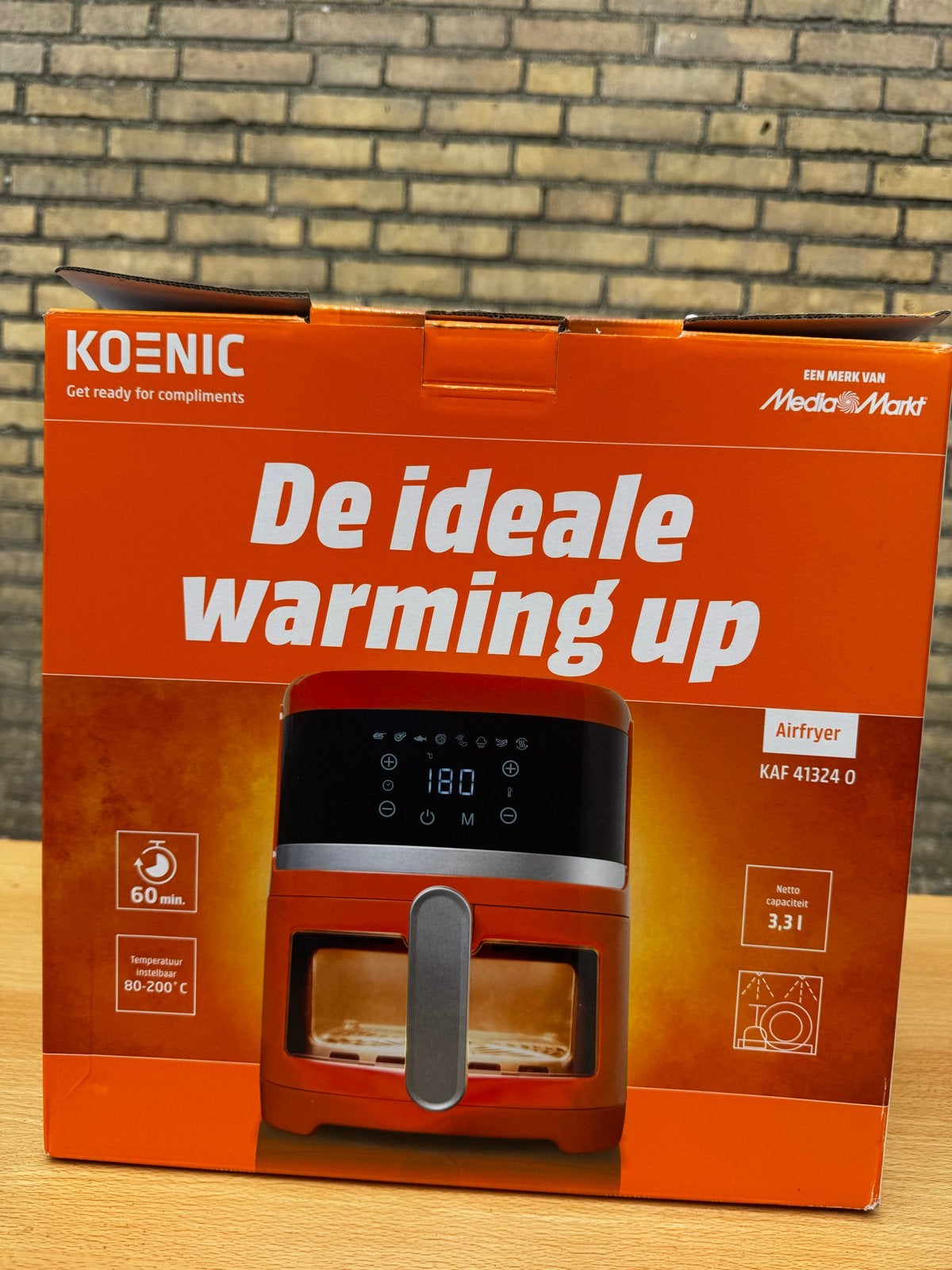 Koenic KAF 41324 O Airfryer - Speciale editie, Ophalen of Verzenden, Nieuw, Airfryer, Minder dan 750 gram