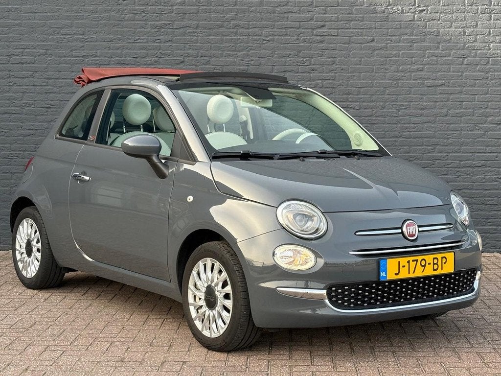 Fiat 500C 70 pk Hybrid Cabrio Lounge | Apple Carplay / Andro, Stof, Cabriolet, 4 stoelen, Origineel Nederlands