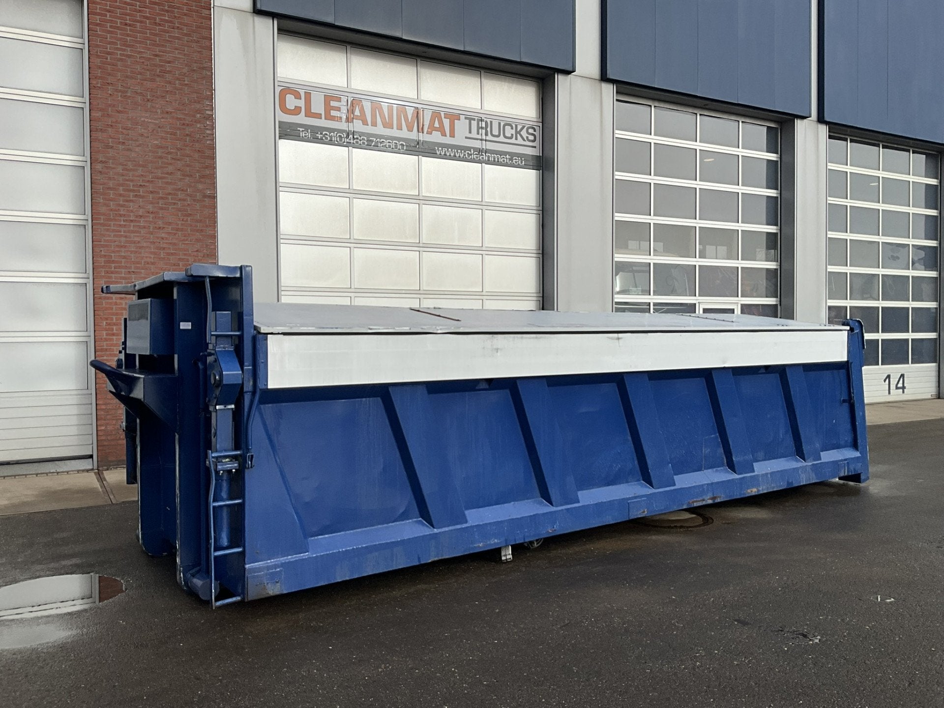 Container 23m³ met Hydraulische milieukleppen, Clean Mat Trucks B.V., Sales@cleanmat.eu, Wageningsestraat 17
6673DB  ANDELST, NL