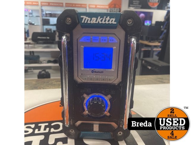 Makita DMR108 Bouwradio Incl Makita accu, Makita, Zo goed als nieuw, Support@makita.com, Makita Corporation, 3-11-8, Sumiyoshi-cho, 
Anjo, Aichi 446-8502
Japan