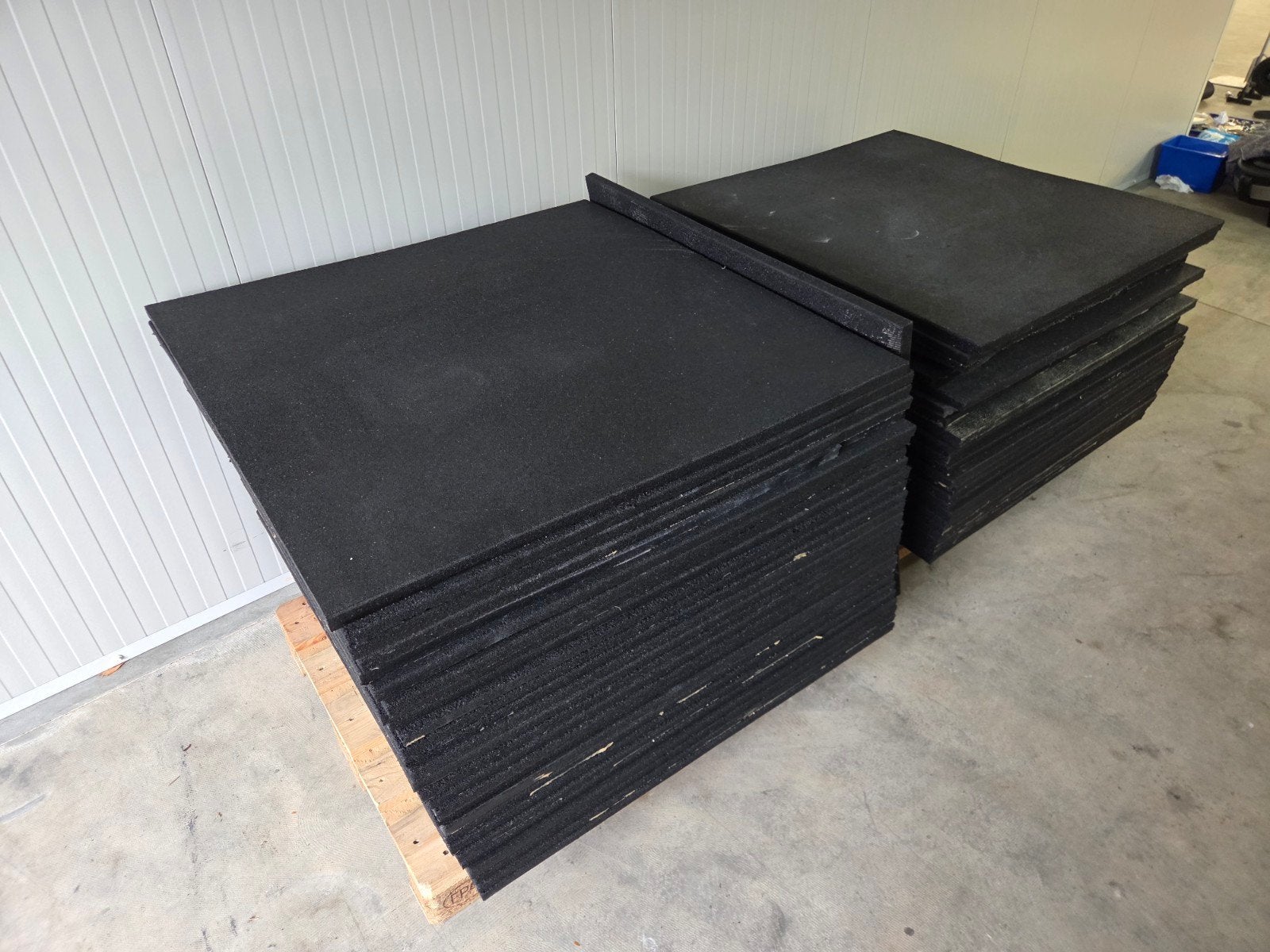 Rubber tegels fitness vloer 100x100cm 2.5cm, Ophalen, Fitnessmat