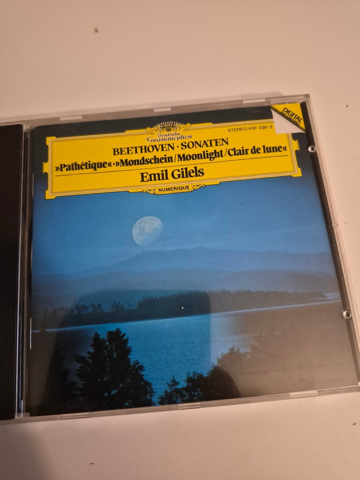 Beethoven Sonaten 'Pathétique' 'Mondschein' Emil Gilels CD, Ophalen of Verzenden, Zo goed als nieuw, Classicisme, Pianomuziek