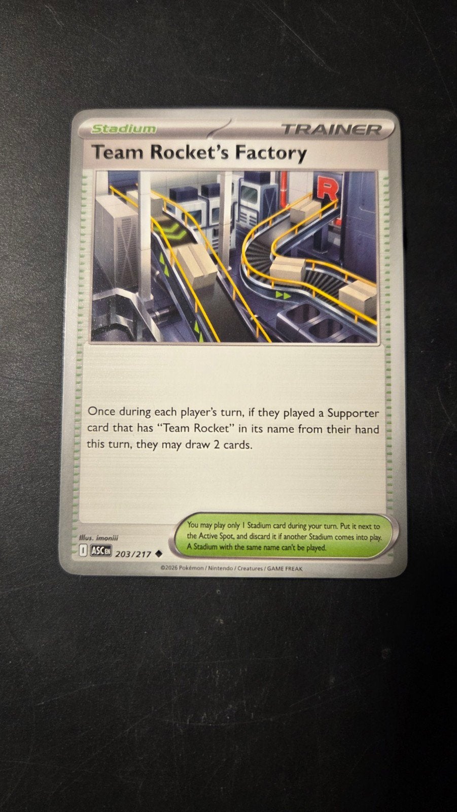 Team Rocket's Factory 203/217 Ascended Heroes Pokémon Kaart, Verzenden, Zo goed als nieuw, Losse kaart