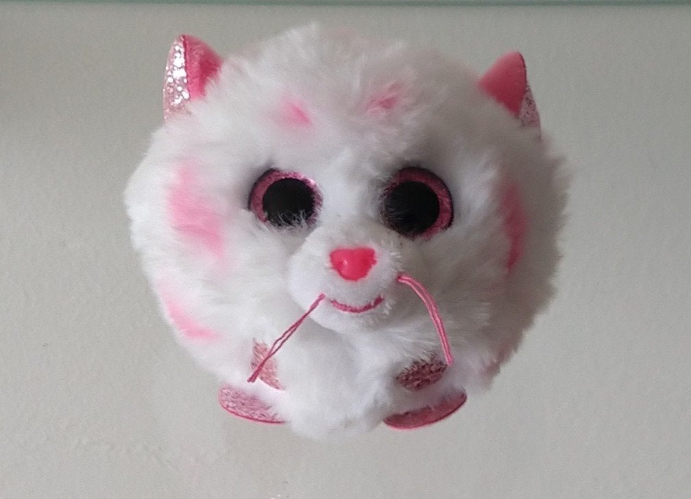 Ty Teeny puffies knuffel Tabor Tiger, volgnr 4, Ophalen of Verzenden, Zo goed als nieuw, Wasbaar, Klein (minder dan 20 cm)