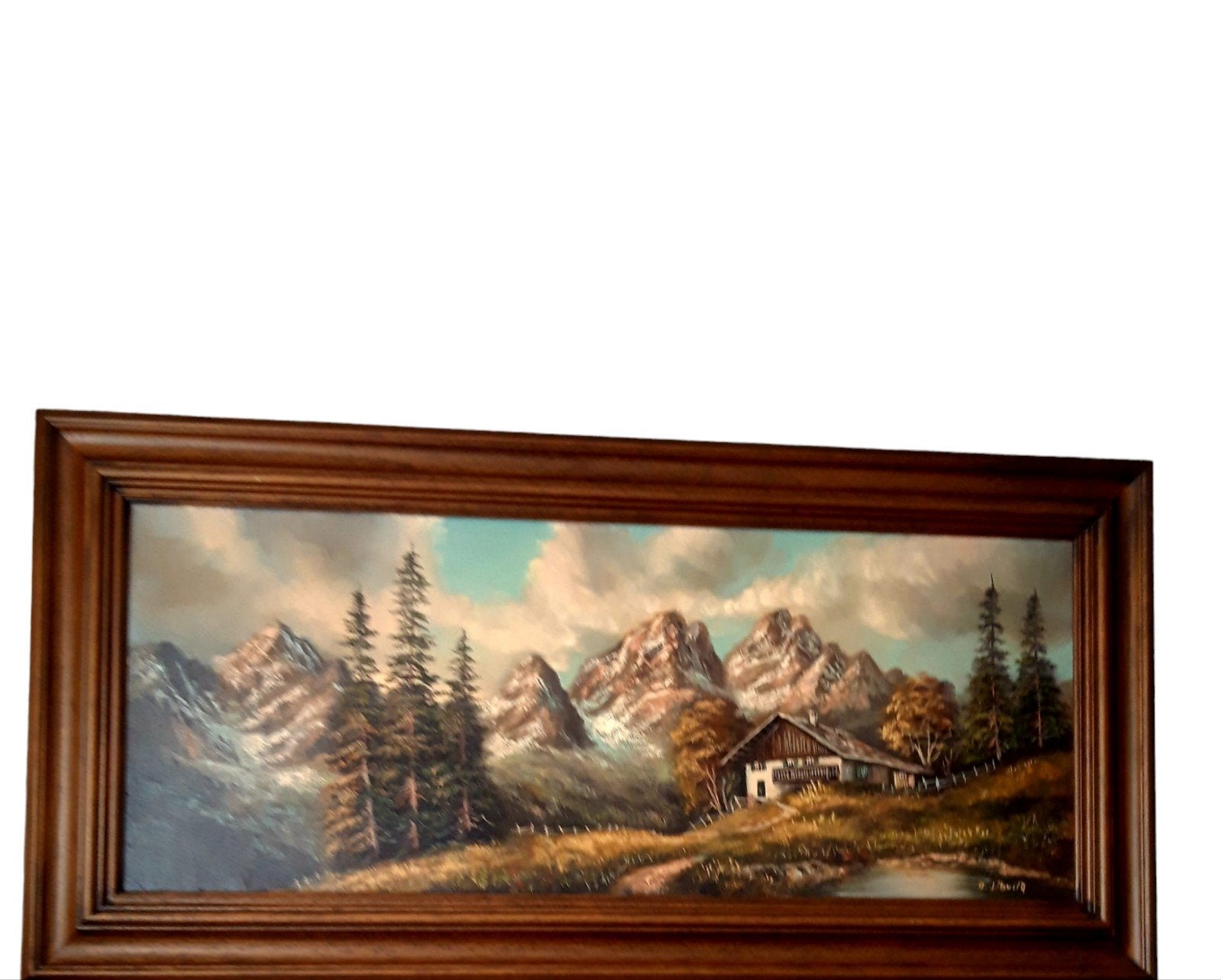 Schilderij Helmut Libuda - Idyllisch Berglandschap, Antiek en Kunst, Kunst | Schilderijen | Klassiek, Ophalen