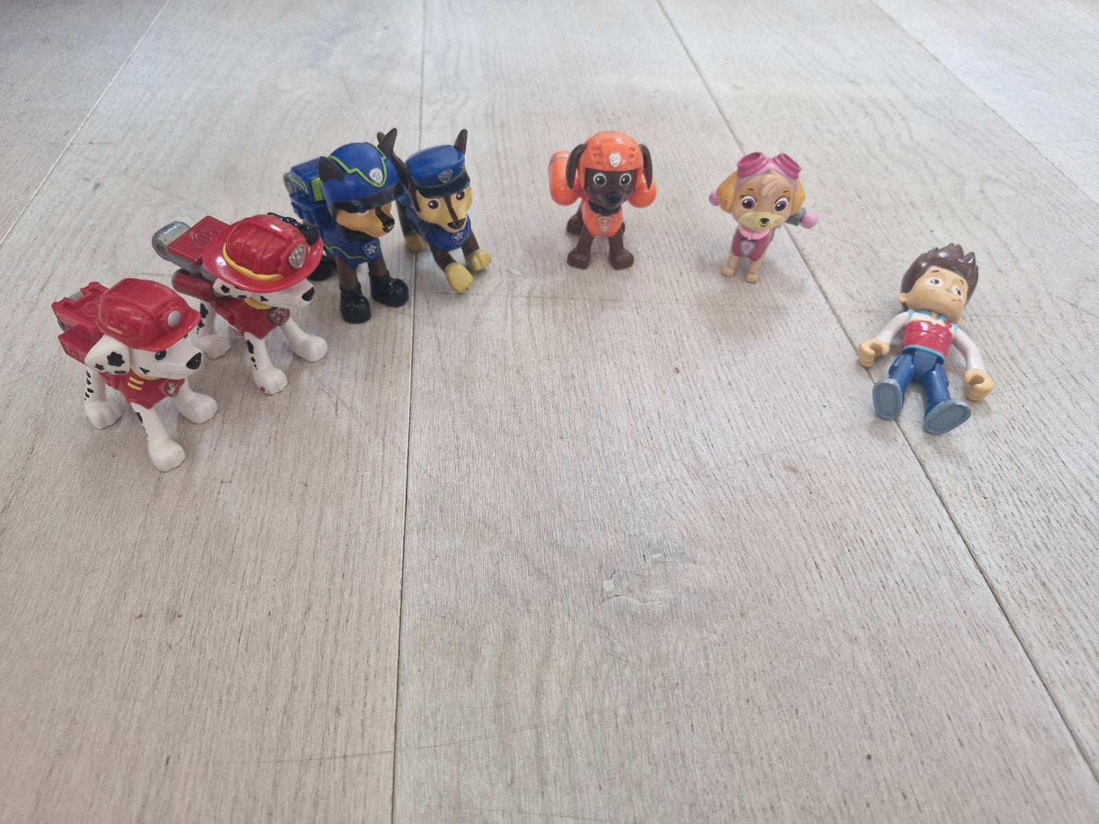 Paw Patrol figuren met knopje op halsband, Kinderen en Baby's, Speelgoed | Actiefiguren, Ophalen of Verzenden, Gebruikt