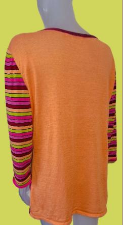 ALDO MARTIN'S 💐 linnen mix vest multi kleurig mt M/L, Kleding | Dames, Maat 38/40 (M), Aldo Martins, Overige kleuren, Verzenden