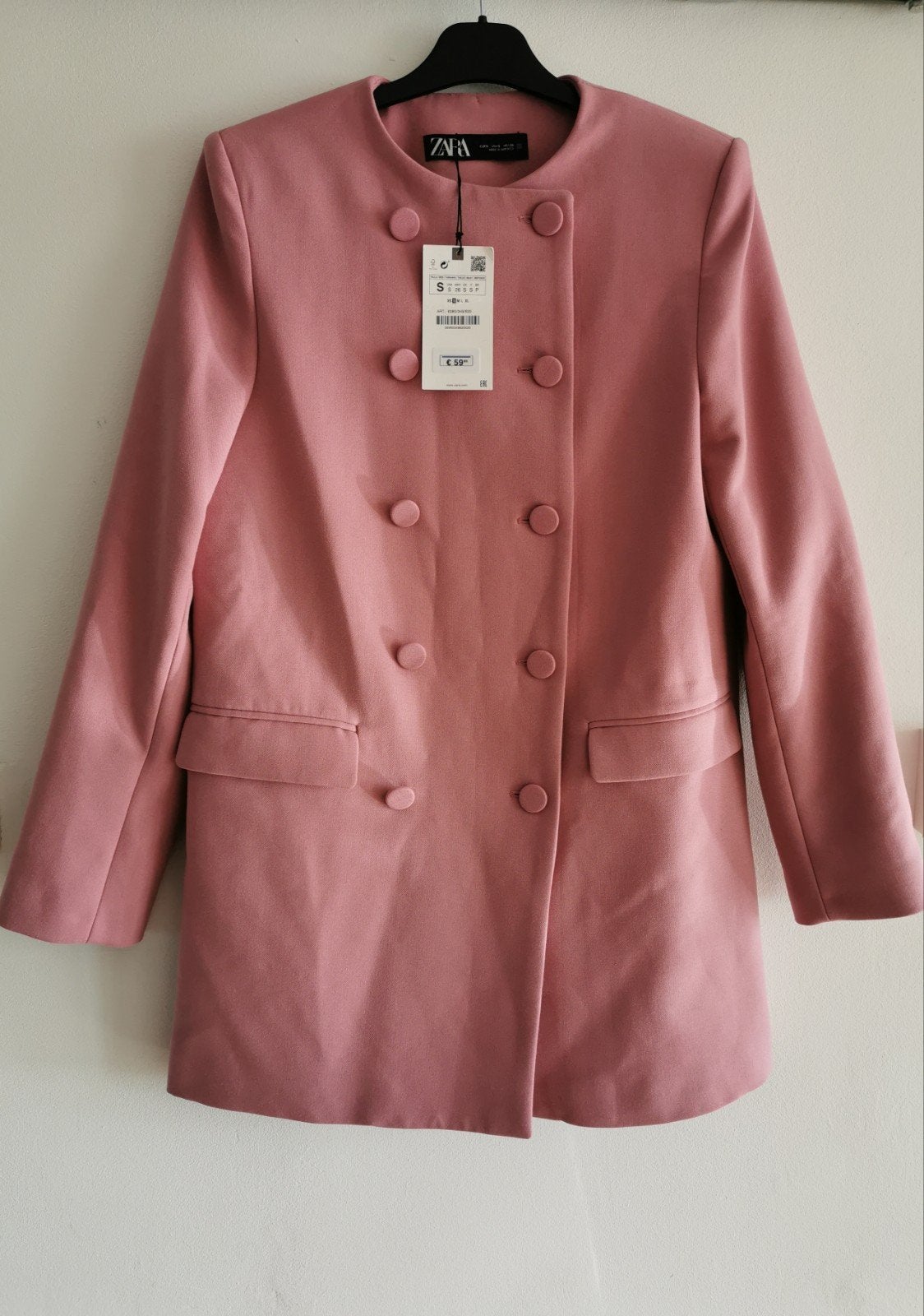 ZARA double-breasted jacketjas mt. S/M, Verzenden, Zara, Nieuw, Jasje