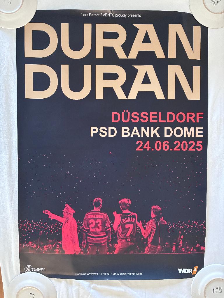 Concertposter A1 Duran Duran Düsseldorf 2025, Ophalen, Nieuw