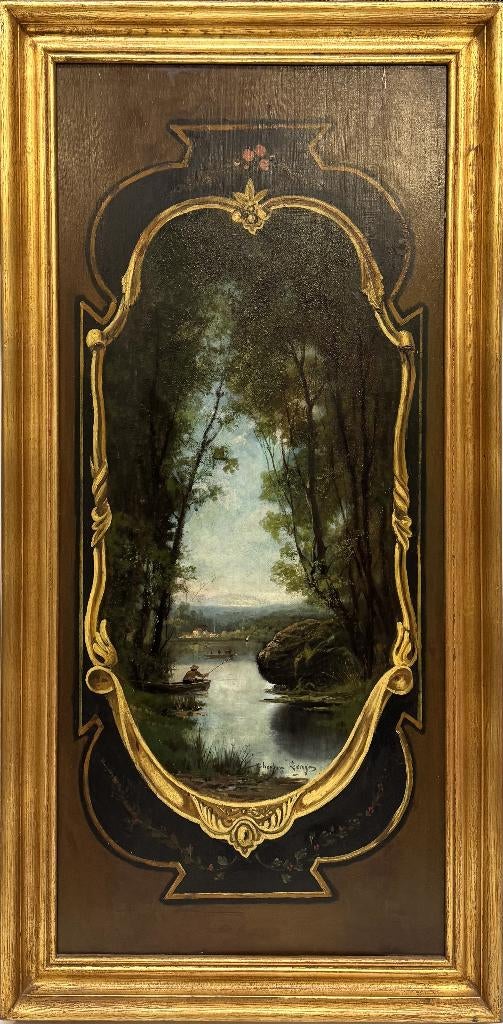 292. Olieverfschilderij, Théodore Lévigne, ca. 1890