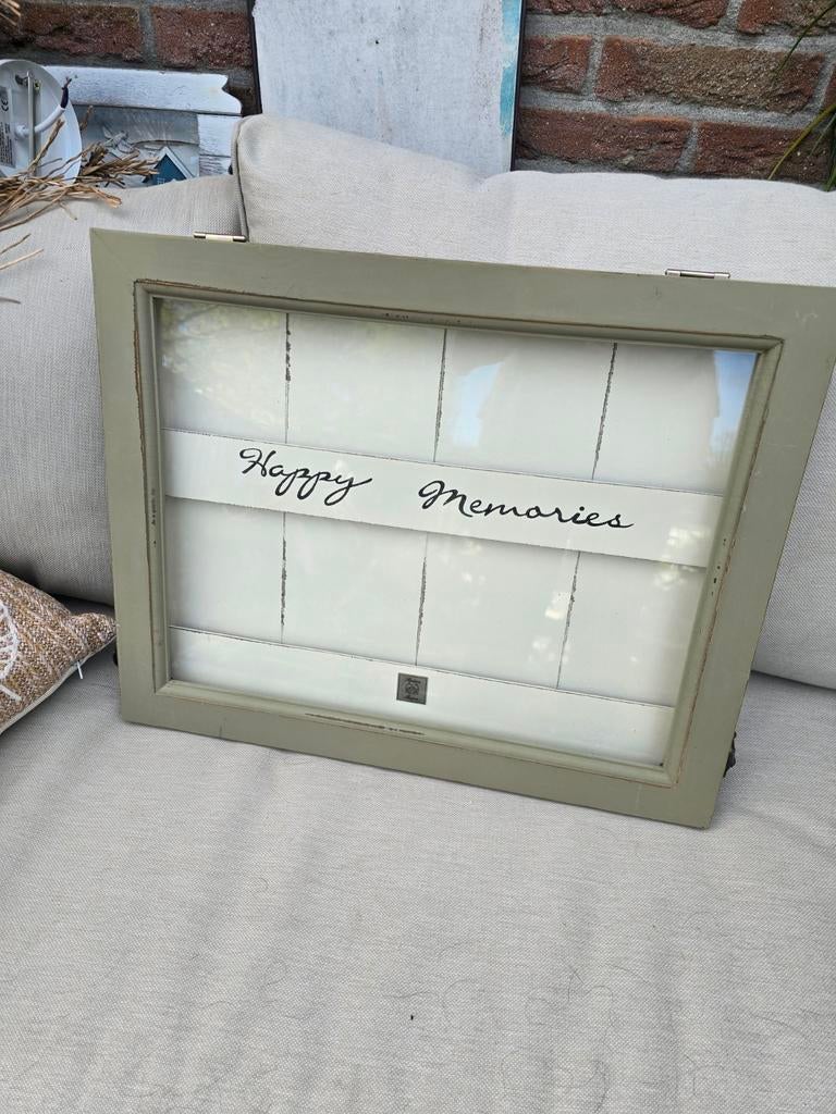Riviera maison Happy memories lijst, Minder dan 50 cm, Ophalen of Verzenden, Zo goed als nieuw, Minder dan 50 cm