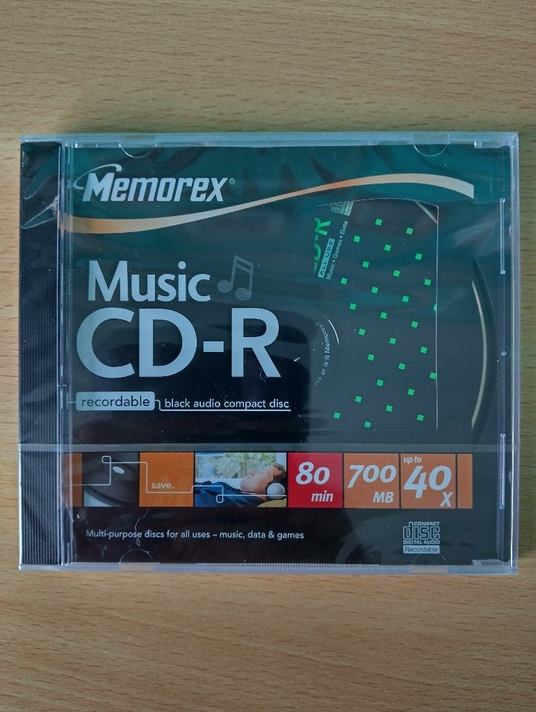 MEMOREX CD-R 80MIN. * Geschikt Voor Audio CD Recorders * NOS, Ophalen of Verzenden, Nieuw, Cd, Memorex, Philips, Maxell