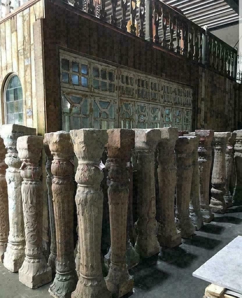 Antieke pilaren zandstenen zuilen 18e eeuws! Decoraties, Ophalen of Verzenden, Nieuw