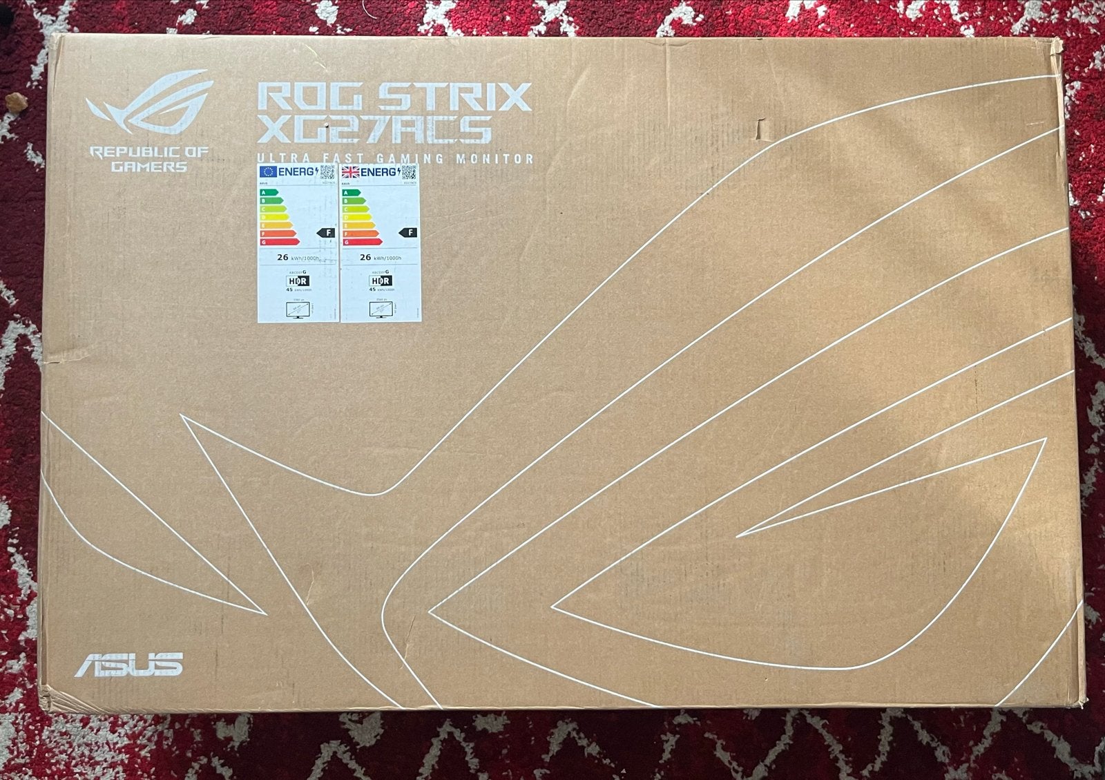ASUS ROG Strix XG27ACS Gaming Monitor, Gaming, IPS, In hoogte verstelbaar, Zo goed als nieuw