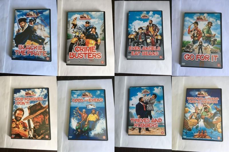 bud spencer terence hill dvd (8 stuks) collectie OOK PERSTUK, Alle leeftijden, Ophalen of Verzenden, Zo goed als nieuw, Actiekomedie