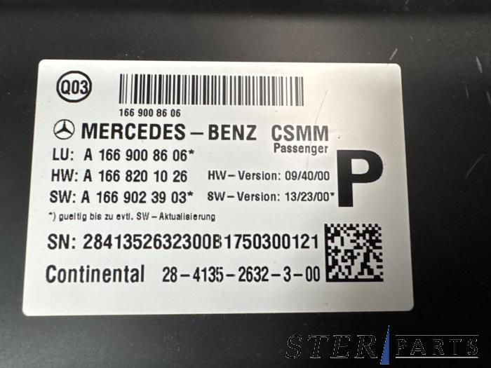 Computer stoel van een Mercedes GLE, Auto-onderdelen, Gebruikt, -, Ophalen of Verzenden, -