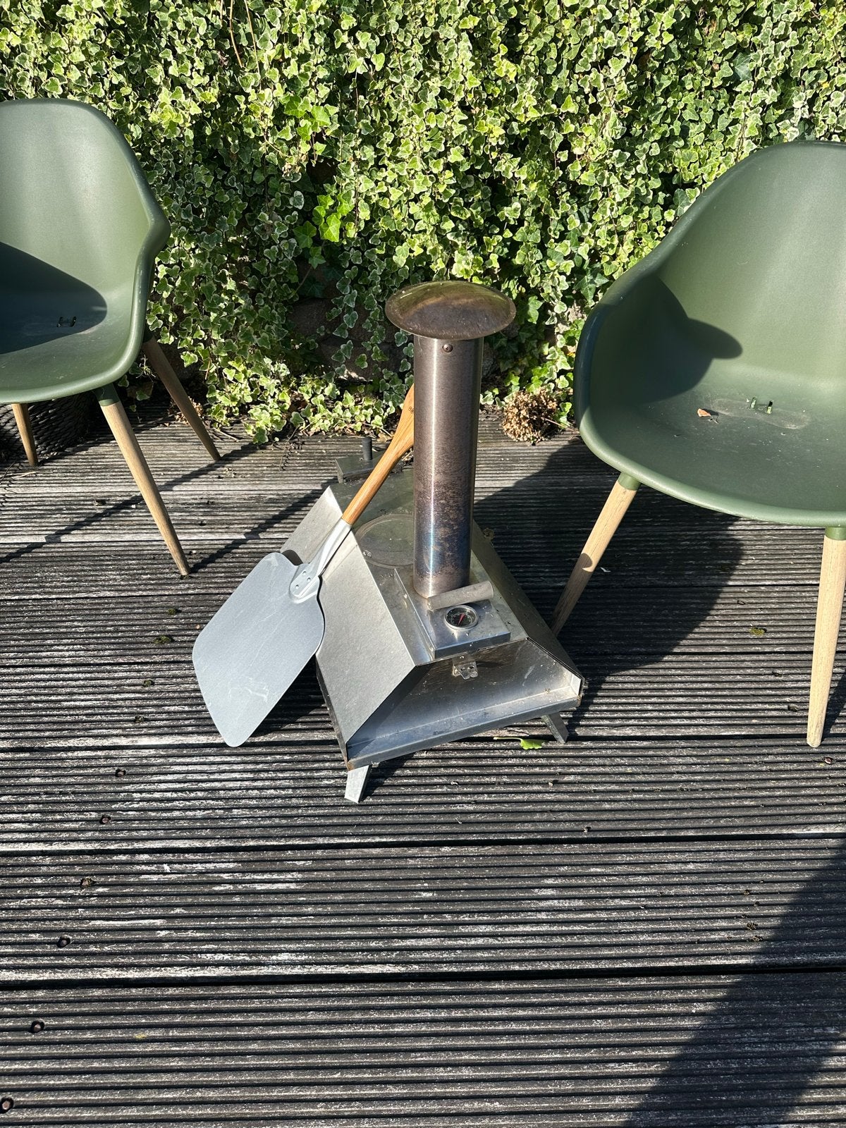 Pizzaoven met accessoires en Weber SmokeFire pellets, Ophalen, Gebruikt