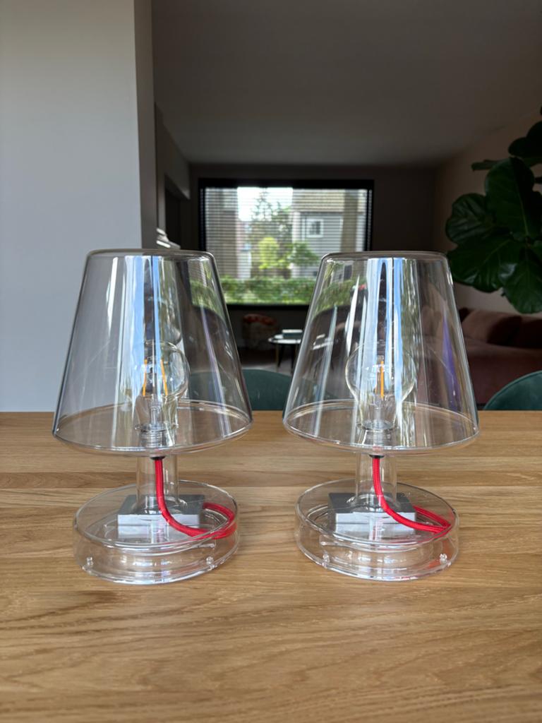 Set van 2 Fatboy Transloetje lampen - Zo goed als nieuw, Huis en Inrichting, Lampen | Tafellampen, Ophalen of Verzenden, Zo goed als nieuw