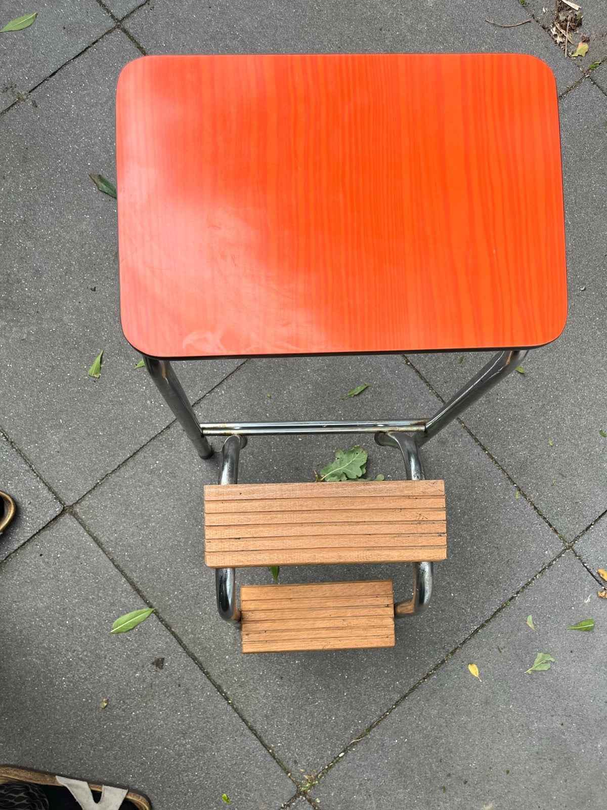Vintage keukentrapje met formica blad, Antiek en Kunst, Ophalen