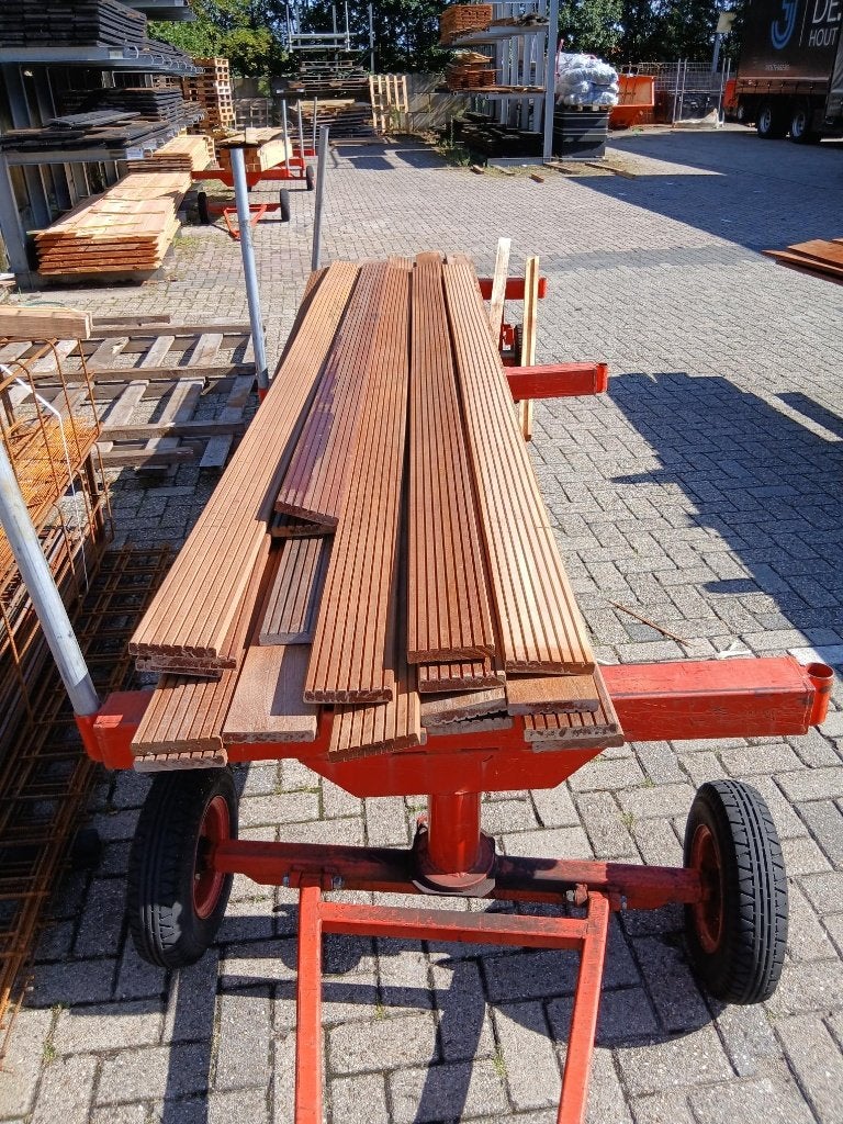 Hardhouten vlonderplanken 2,5x14,5cm (B-keus), Ophalen, Planken, Zo goed als nieuw, Hardhout